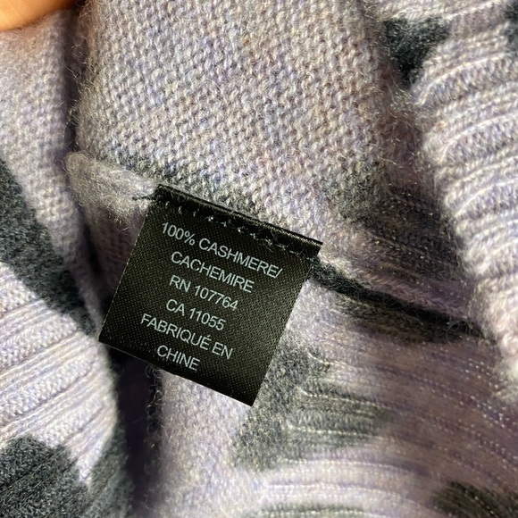 Skull Cashmere Purple & Black Carson Leopard Print Hoodie Sweater Size XS NEW - Picture 6 of 8